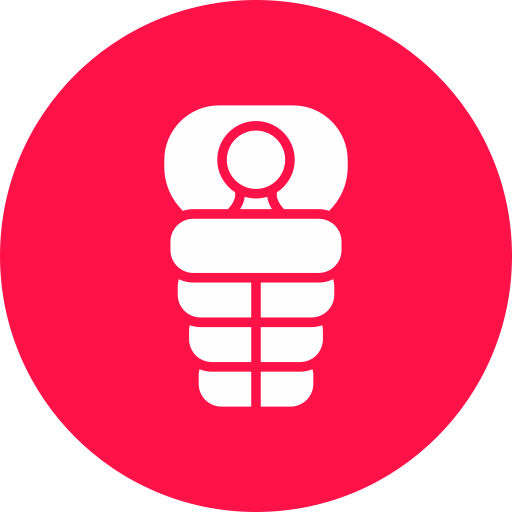 Sleeping bag free icon