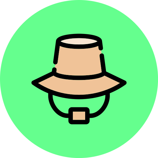 sombrero de explorador icono gratis