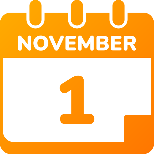 1 de noviembre icono gratis