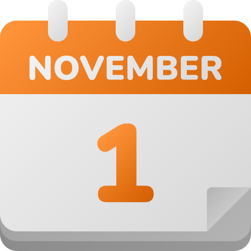 1 de noviembre icono gratis