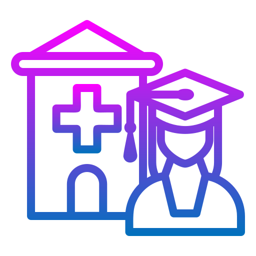 faculdade de medicina grátis ícone faculdade de medicina grátis ícone
