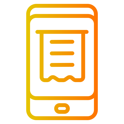 recibo digital icono gratis