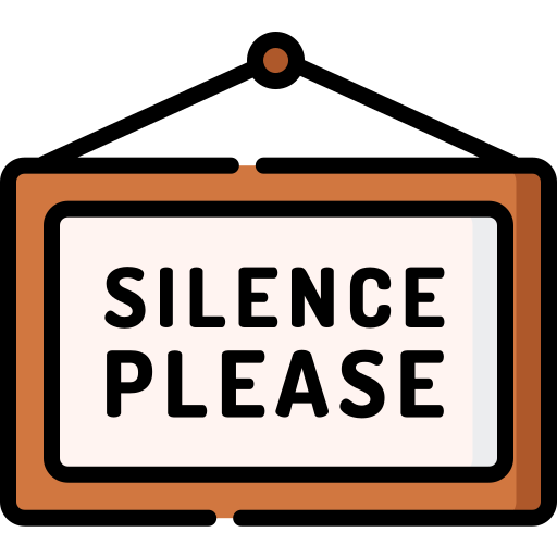 Silence Free Signs Icons