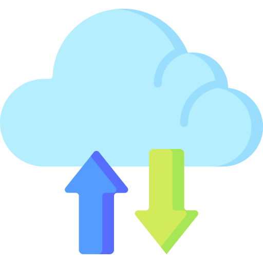 La computación en nube icono gratis