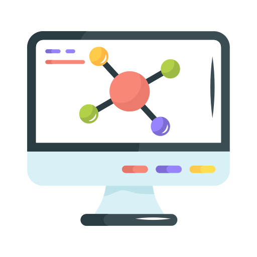 topología en línea icono gratis