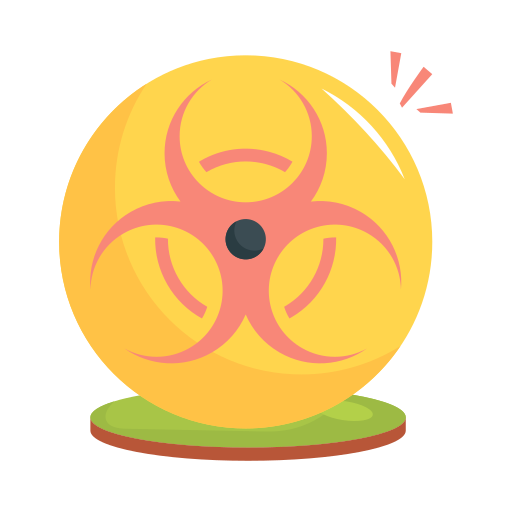 peligro biológico icono gratis