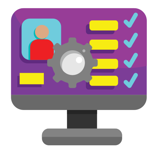 Profile settings free icon Profile settings free icon
