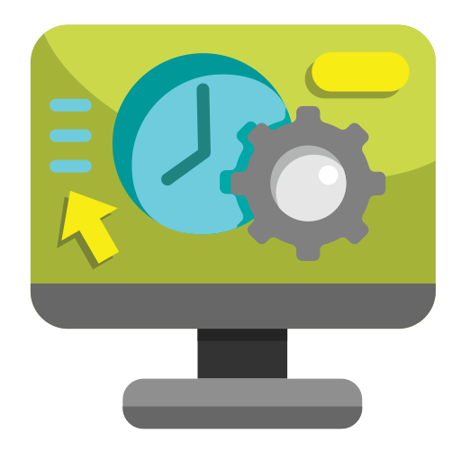 gestión del tiempo icono gratis