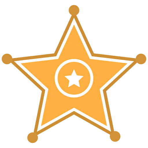 insignia de sheriff icono gratis