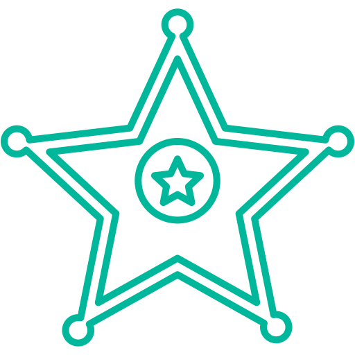 insigne de shérif Icône gratuit insigne de shérif Icône gratuit