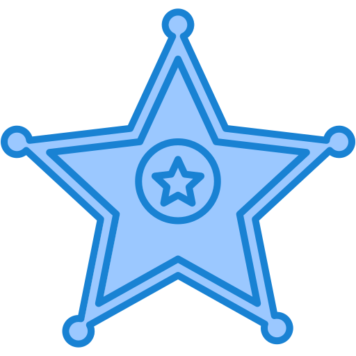 insignia de sheriff icono gratis