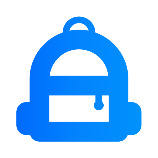 bolsa para la escuela icono gratis