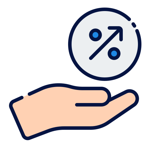 Процентная ставка бесплатно иконка