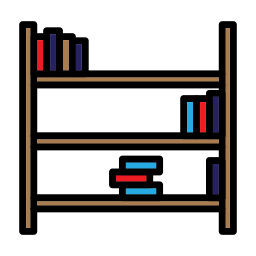 estante de livros grátis ícone estante de livros grátis ícone