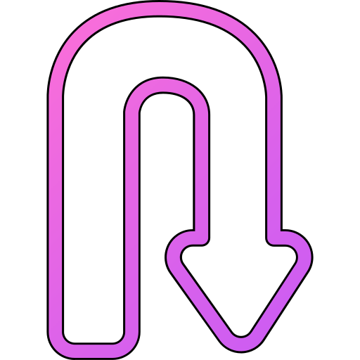 U turn free icon