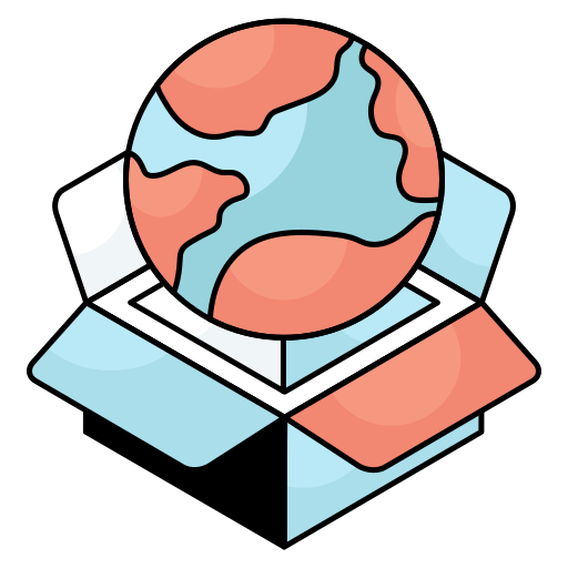 Global parcel free icon