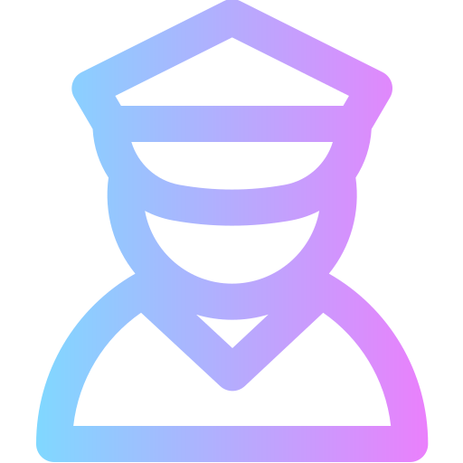 Policeman Super Basic Rounded Gradient icon