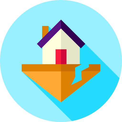 Earthquake Flat Circular Flat icon