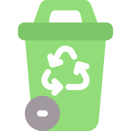 contenedor de reciclaje icono gratis