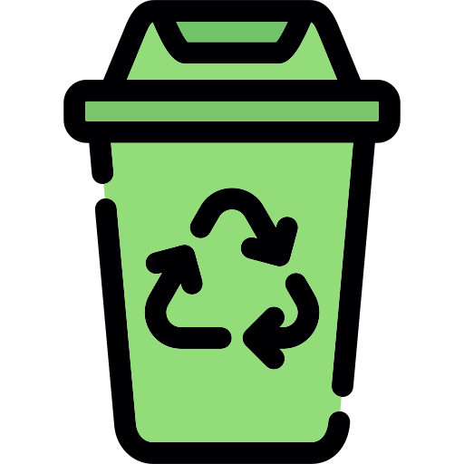 contenedor de reciclaje icono gratis