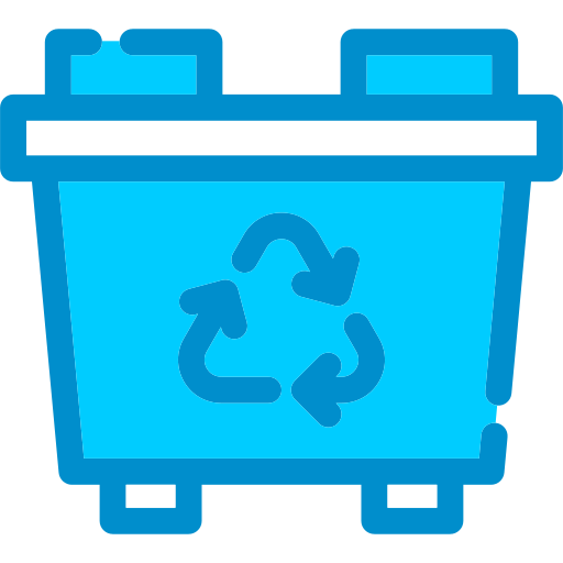 contenedor de reciclaje icono gratis