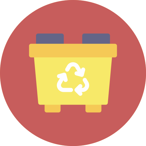 contenedor de reciclaje icono gratis