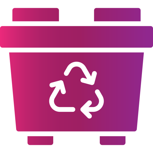 contenedor de reciclaje icono gratis