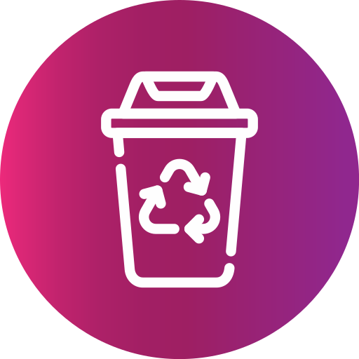 contenedor de reciclaje icono gratis