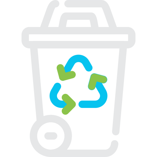 contenedor de reciclaje icono gratis