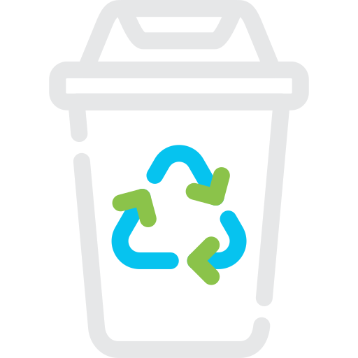 contenedor de reciclaje icono gratis