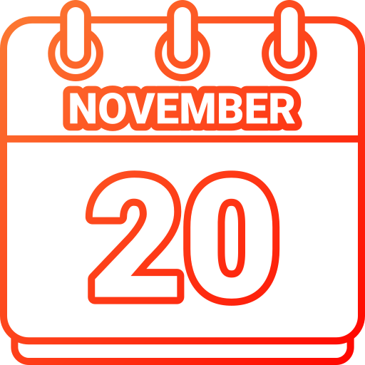 20 de noviembre icono gratis