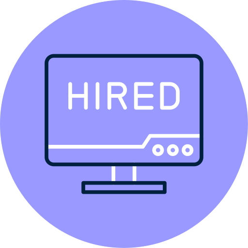 Hired free icon