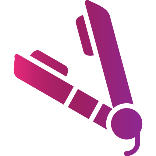 plancha para el pelo icono gratis