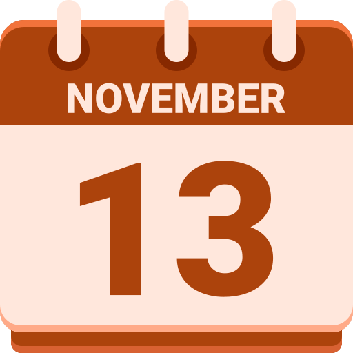 13 de noviembre icono gratis