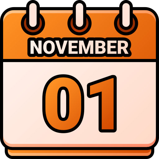 1 de noviembre icono gratis