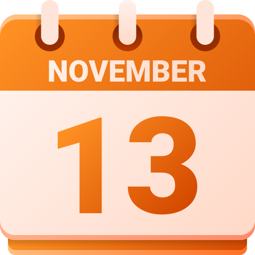 13 de noviembre icono gratis