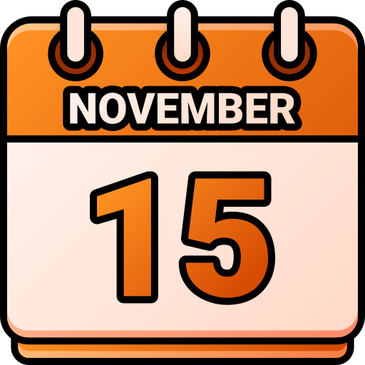 15 de noviembre icono gratis