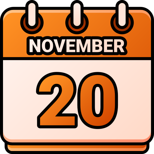 20 de noviembre icono gratis