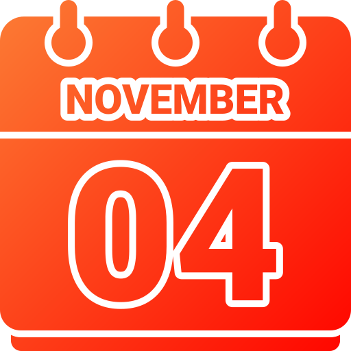 4 de noviembre icono gratis