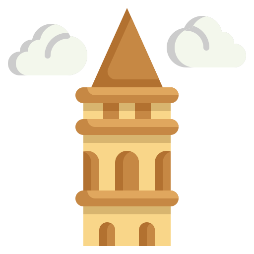 torre de gálata icono gratis