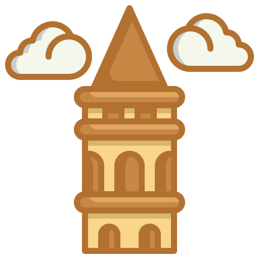 torre de gálata icono gratis