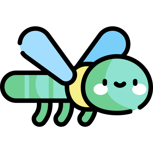 Dragonfly Kawaii Lineal color icon