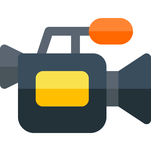 Video camera Basic Rounded Flat icon
