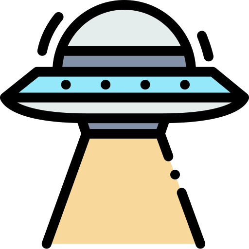 Ufo Detailed Rounded Lineal color icon