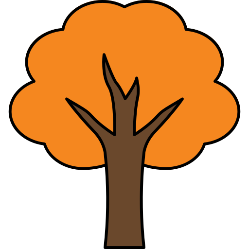 Árbol de otoño icono gratis