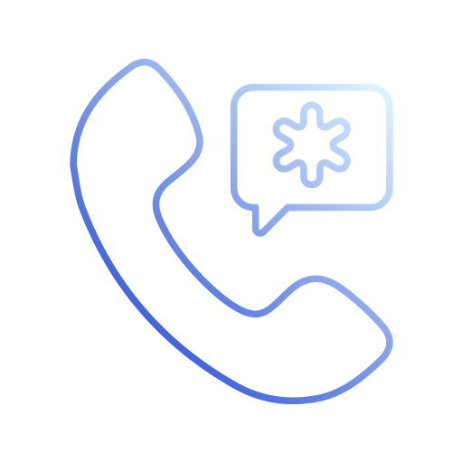llamada de emergencia icono gratis