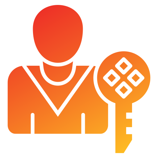 persona clave icono gratis