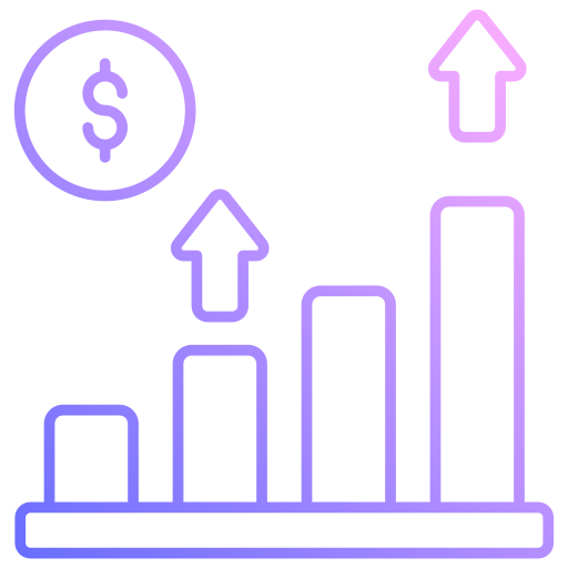 indicadores económicos icono gratis