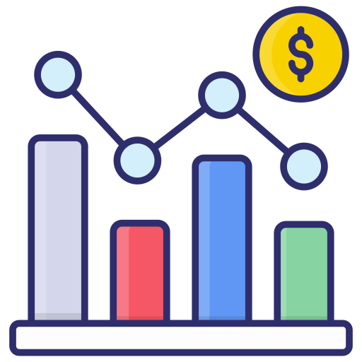 bolsa de valores icono gratis