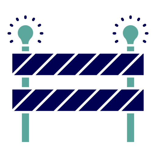 barrera de tráfico icono gratis